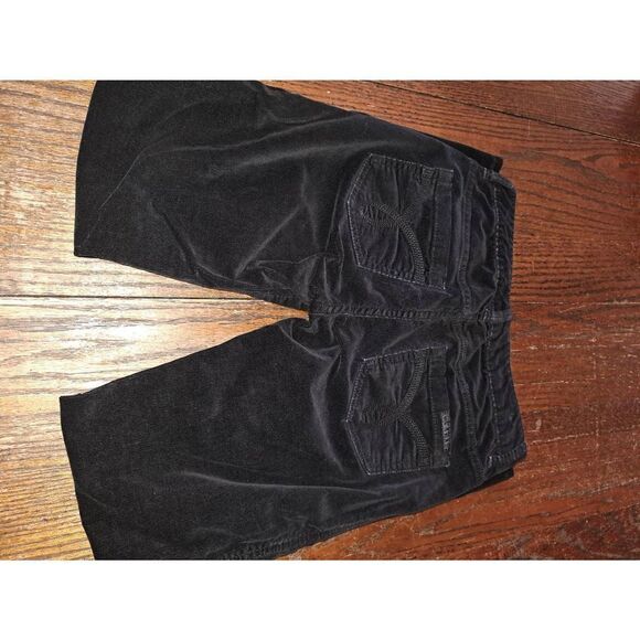 4x32 Calvin Klein Jeans Black Corduroy Mid Rise Pants with Pockets Belt Loops - Picture 5 of 6